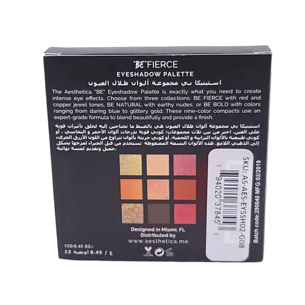 Aesthetica Be Fierce Eyeshadow Palette